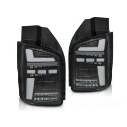Feux arrière à LED séquentiels noirs compatibles VW T6 15-19 ampoule OEM