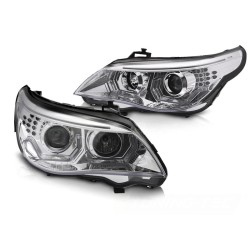 PHARES ANGEL EYES LED 3D CHROME compatible BMW E60 E61 03-07