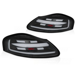 Feux arrière LED BAR noirs séquentiels pour PORSCHE BOXSTER 986 96-04