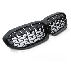 Grille Diamant Noir Brillant compatible BMW G20/G21 19-22