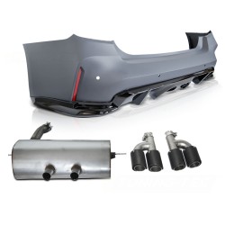 Pare-chocs arrière style performance G80 avec échappement pour BMW F30 11-18