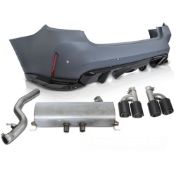 Pare-chocs arrière style performance G80 avec échappement compatible BMW G20 19-22