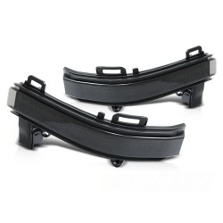 Clignotants latéraux dans le rétroviseur LED fumé séquentiel pour VW Crafter 2017-