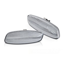 Clignotants latéraux séquentiels dans le rétroviseur LED blanc compatible avec PEUGEOT 207 308...