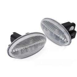 Clignotants latéraux LED blanc séquentiel compatible avec PEUGEOT 107 206 307 CITROEN C1 C2 C3 C4