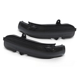 Clignotants latéraux séquentiels à LED fumés dans le rétroviseur pour MERCEDES W203 T203 CL203 00-07