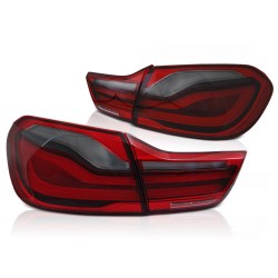 Feux arrière LED BAR rouge fumé pour BMW F32/F33/F36 13-16