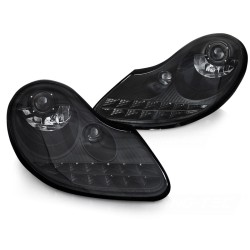 Phares de jour tout noir mat pour PORSCHE BOXSTER 96-04 / 911 996