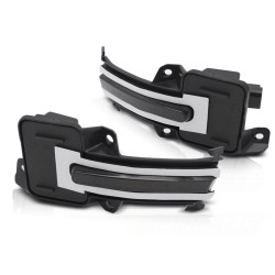 Clignotants latéraux dans le rétroviseur LED séquentiel fumé pour HONDA CIVIC X 16-21