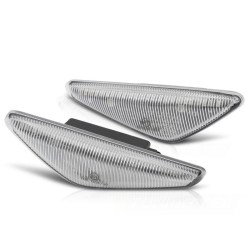 Clignotants latéraux chromés LED séquentiels pour BMW E46 Coupé 03-06