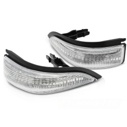Clignotants latéraux dans le rétroviseur LED blanc compatible TOYOTA YARIS III 11-19