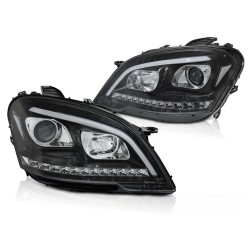 Phares séquentiels TUBE LIGHT noirs pour MERCEDES W164 ML M-KLASA 09-11