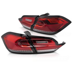 Feux arrière LED rouge blanc pour FORD FIESTA MK8 17-21 Hatchback