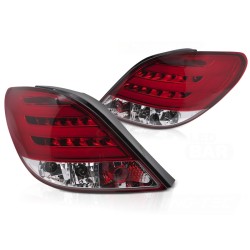 Feux arrière PEUGEOT 207 3D/5D 05.06-06.09 LED BAR ROUGE BLANC