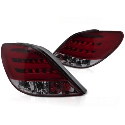 Feux arrière PEUGEOT 207 3D/5D 05.06-06.09 LED BAR FUMÉ ROUGE