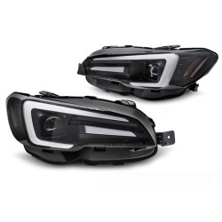 Phares LED DRL noirs pour SUBARU WRX 14-22