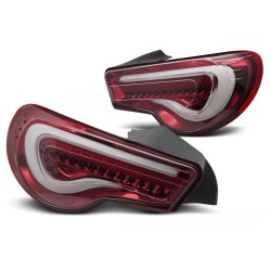 Feux arrière TOYOTA GT86 12-21 LED BAR ROUGE BLANC SÉQUENTIEL