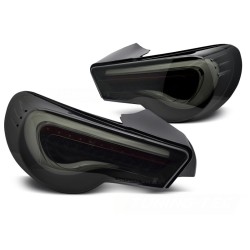 Feux arrière TOYOTA GT86 12-21 LED BAR NOIR FUMÉ BLANC SÉQUENTIEL