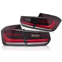 Feux arrière séquentiels LED BAR rouge/blanc pour BMW F30 11-18