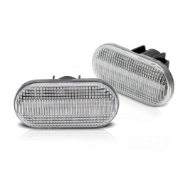 Clignotants latéraux LED blanc séquentiel compatible Renault Clio II / Twingo II / Scenic / Kangoo