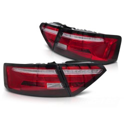 Feux arrière à LED rouge blanc séquentiel pour AUDI A5 11-16