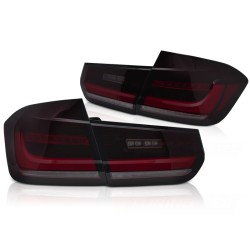 Feux arrière séquentiels LED BAR rouge fumé pour BMW F30 11-18