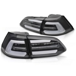 Feux arrière LED noirs séquentiels pour VW Golf 7 17-19 SW