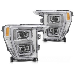 Phares à LED TUBE LIGHT chrome pour FORD F150 MK14 20-23