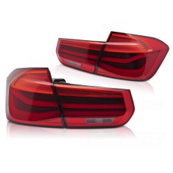 Feux arrière séquentiels LED BAR rouges pour BMW F30 2011-2018