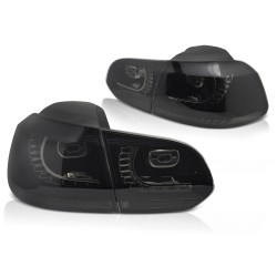 Feux arrière LED fumés séquentiels pour VW Golf 6 08-13