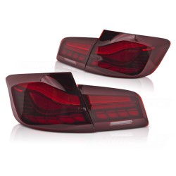 Feux arrière séquentiels OLED rouges compatibles BMW F10 10-16