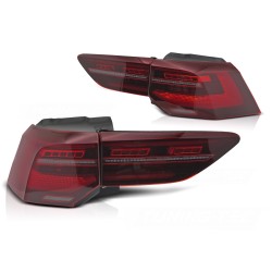 Feux arrière à LED rouges séquentiels pour VW Golf 8 19-24
