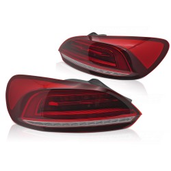 Feux arrière LED BAR rouges compatibles VW Scirocco III 08-14