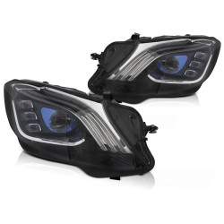 Phares avant FULL LED noirs compatibles MERCEDES W222 13-17