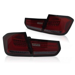 Feux arrière LED BAR rouge fumé séquentiels pour BMW F30 11-15