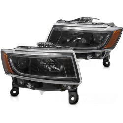 Phares CHRYSLER JEEP GRAND CHEROKEE 14-16 TUBE LUMINEUX NOIR