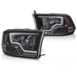 Phares DODGE RAM 09-18 TUBE LIGHT NOIRS