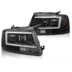 Phares FORD F150 MK 11 04-08 TUBE LED NOIR