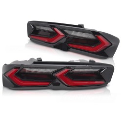 Feux arrière LED rouge noir pour CHEVROLET CAMARO 19-23