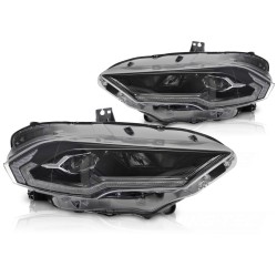Phares LED noirs pour FORD MUSTANG 18-21