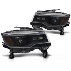 Phares CHRYSLER JEEP GRAND CHEROKEE 14-21 TUBE LIGHT NOIR SÉQUENTIEL