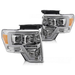 Phares FORD F150 MK12 08-14 TUBE LIGHT CHROME