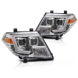 Phares NISSAN NAVARA FRONTIER 09-14 TUBE CHROMÉ