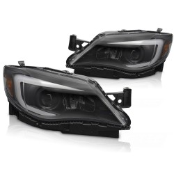 Phares TUBE LIGHT noir compatible SUBARU WRX 14-17