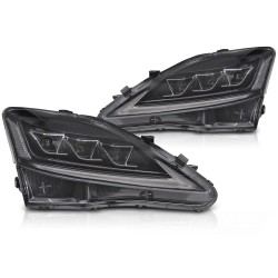 Phares avant à LED complets Lexus IS 06-13 noir