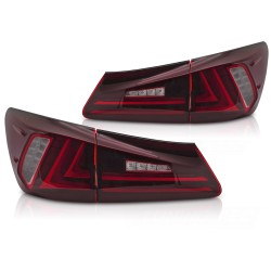Feux arrière LED rouges compatibles LEXUS IS II 06-13