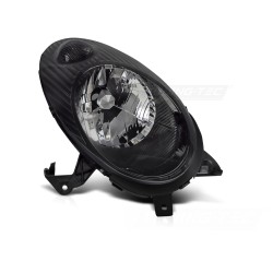 Phare avant droit noir TYC compatible Nissan Micra K12 03-07