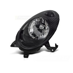 Phare avant droit noir TYC compatible Nissan Micra K12 03-07