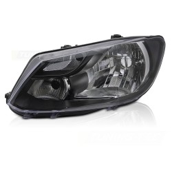Phare avant gauche noir H4 TYC pour VW Caddy 11-14