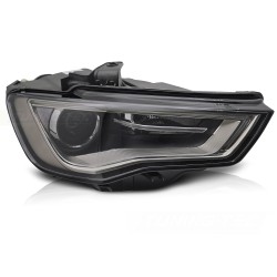 Phare au xénon côté droit TYC fumé compatible AUDI A3 8V 12-16